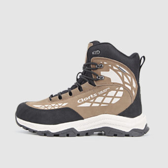 Nubuck Leather Tall Waterproof Hiking Boots - 3A020A
