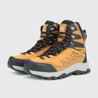 Nubuck Leather Tall Waterproof Hiking Boots - 3A021A