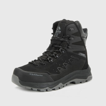 Nubuck Leather Tall Waterproof Hiking Boots - 3A021E