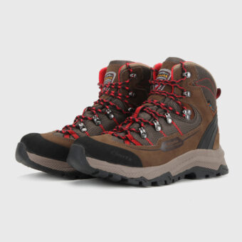 Nubuck Leather Tall Waterproof Hiking Boots - 3A024A