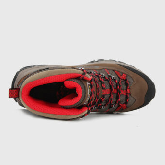 Nubuck Leather Tall Waterproof Hiking Boots - 3A024A