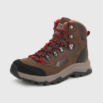 Nubuck Leather Tall Waterproof Hiking Boots - 3A024A