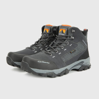 Nubuck Leather Mid Waterproof Hiking Boots - 3B046A