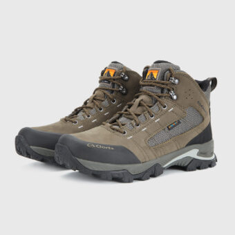 Nubuck Leather Mid Waterproof Hiking Boots - 3B046D