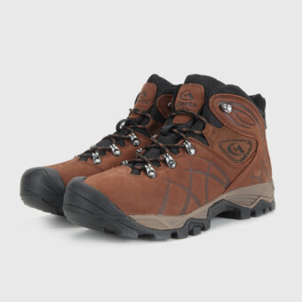 Nubuck Leather Mid Waterproof Hiking Boots - 3B048A