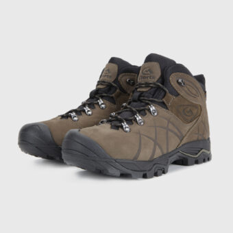Nubuck Leather Mid Waterproof Hiking Boots - 3B048B