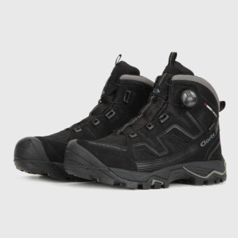 Nubuck Leather Mid Waterproof Hiking Boots With Dial Lace System - 3B051A