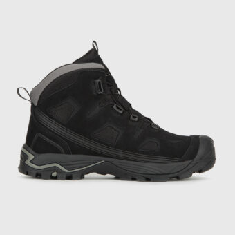 Nubuck Leather Mid Waterproof Hiking Boots With Dial Lace System - 3B051A