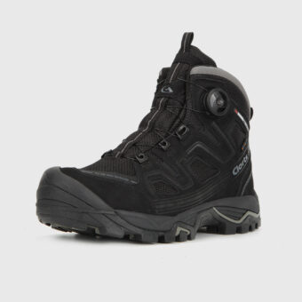 Nubuck Leather Mid Waterproof Hiking Boots With Dial Lace System - 3B051A