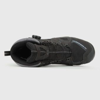 Nubuck Leather Mid Waterproof Hiking Boots With Dial Lace System - 3B051A