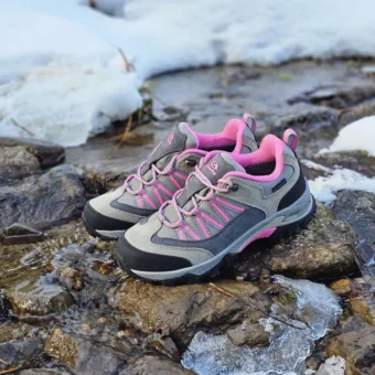Suede Leather Waterproof Hiking Shoes - 3D033E