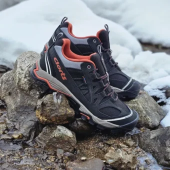 Nubuck Leather Waterproof Hiking Shoes - 3D024D